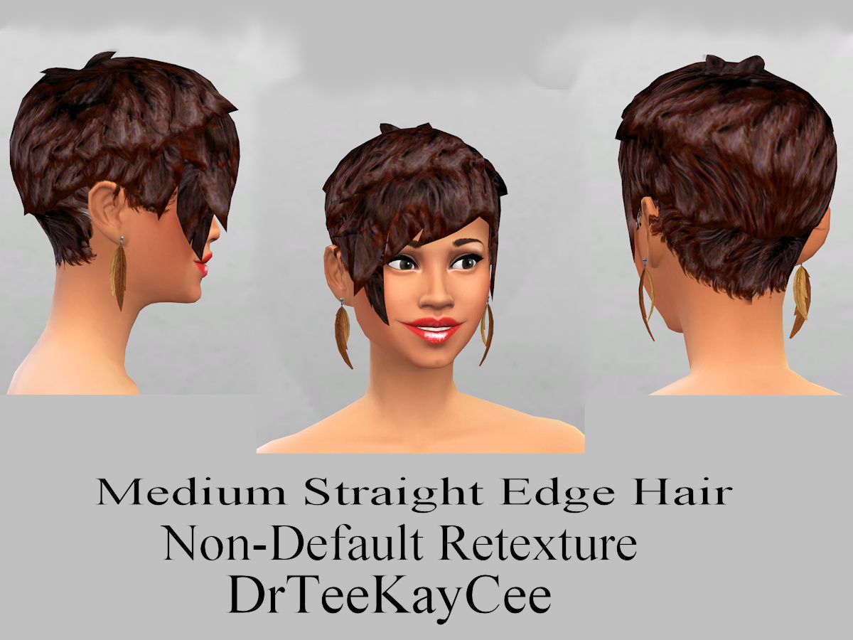 Sims 4 Hairs Sim Culture Nation Medium Straight Edge Hairstyle