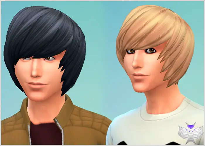 Sims 4 Hairs ~ David Sims: Emo hairstyle