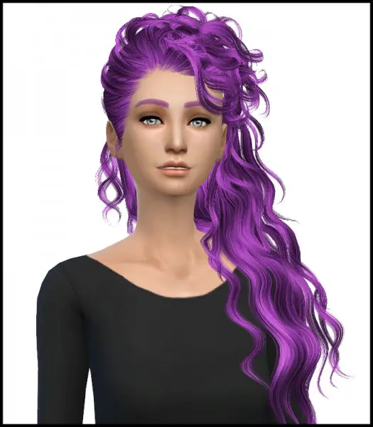 Sims 4 Hairs Simista Newsea`s Disco Hairstyle Converted By David