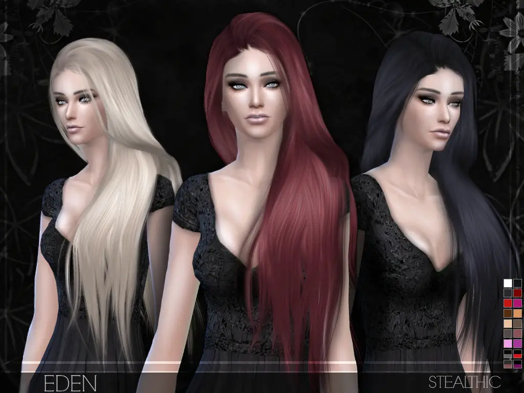 Stealthic Eden Hairstyle By Stealthic Sims 4 Hairs