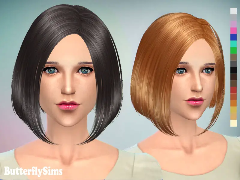 Sims 4 Каре Прическа
