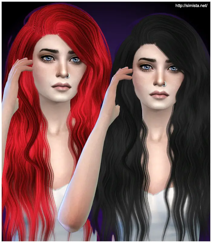 Sims 4 Hairs Simista Stealthic Sleepwalking Hairstyle Retextured