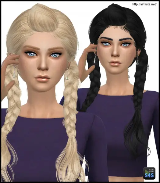 Sims 4 Hairs Simista May 03f Hairstyle Retextured