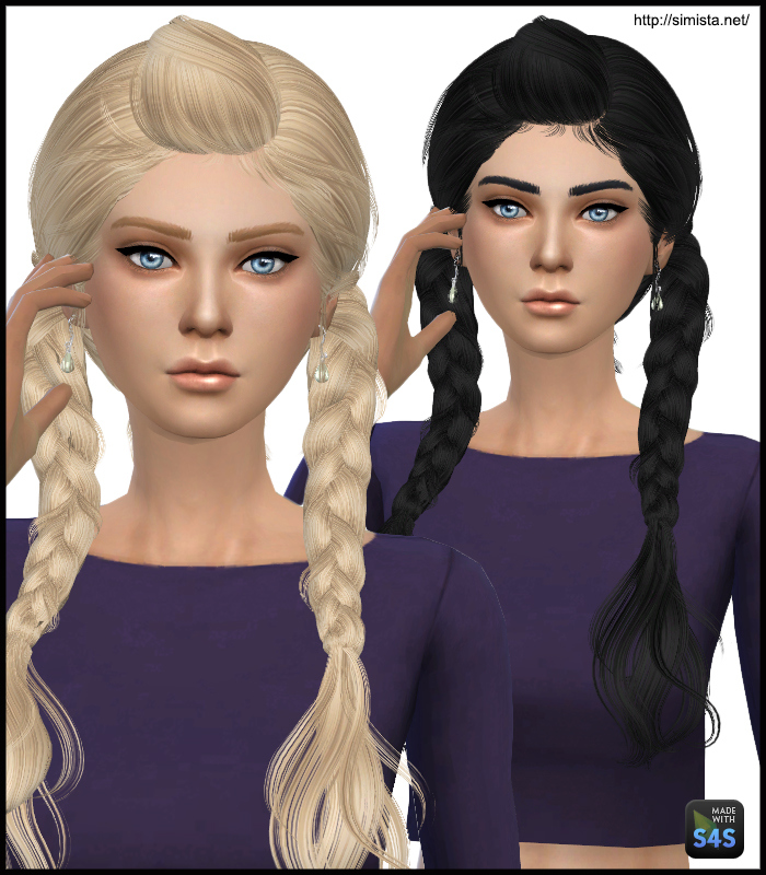 Sims 4 Hairs Simista May 03F hairstyle retextured Sims 4 Hairs Simista May 03F hairstyle retextured