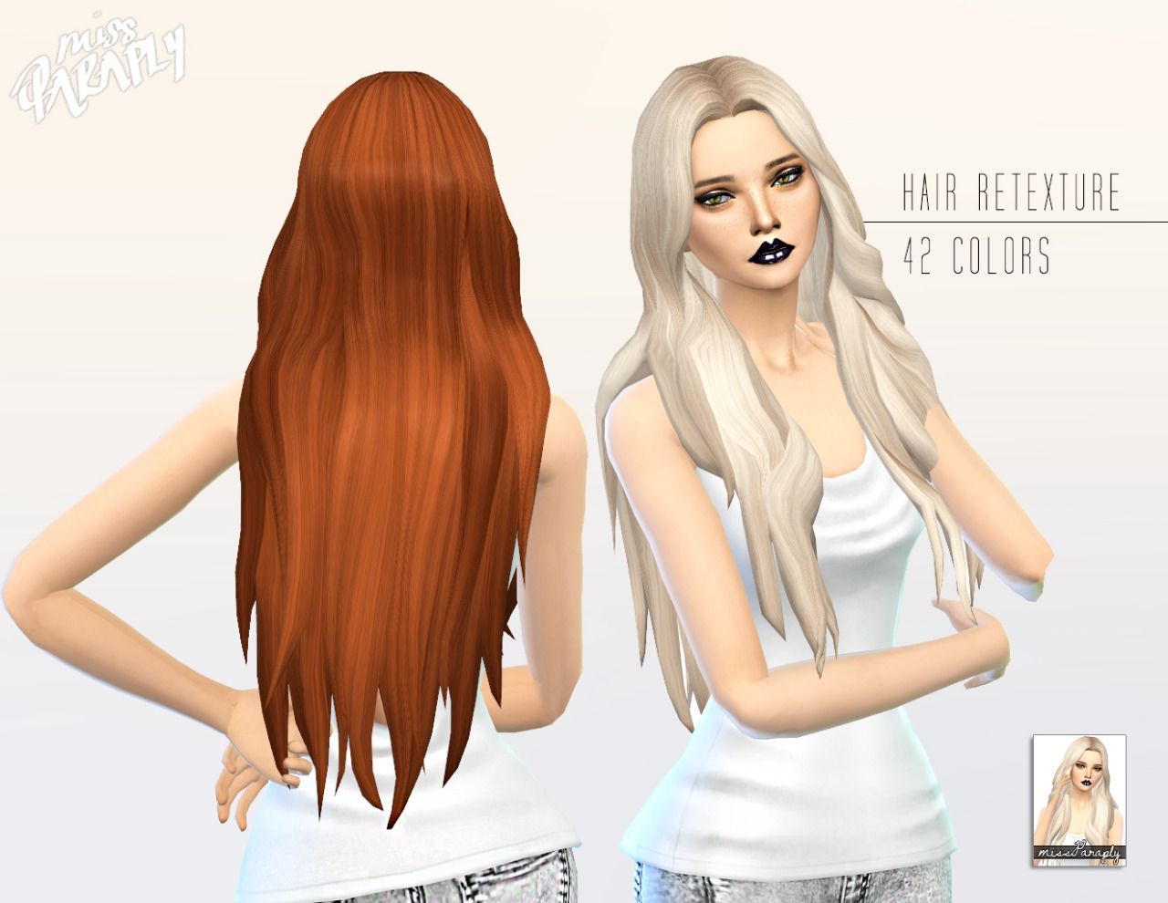 Sims 4 Hairs Miss Paraply Kiara 24 Mysterious Hairstyle Retextured