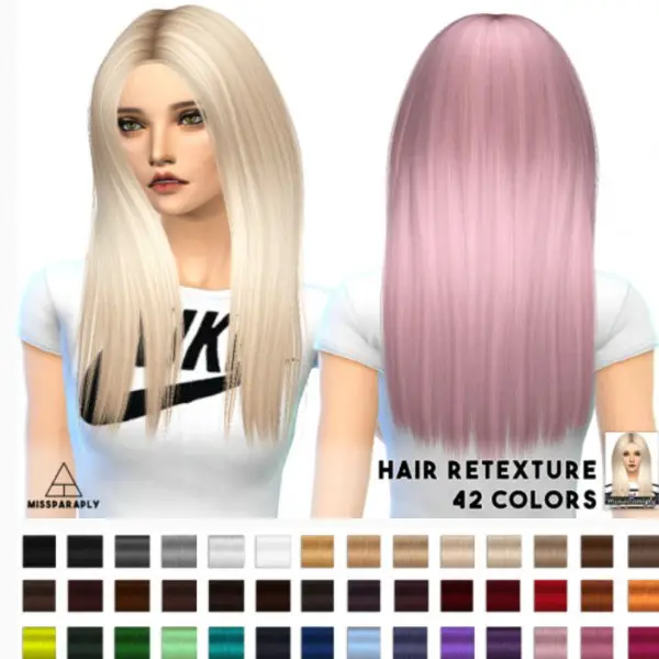 Miss Paraply: Alesso 50′s hairstyle retextured for Sims 4