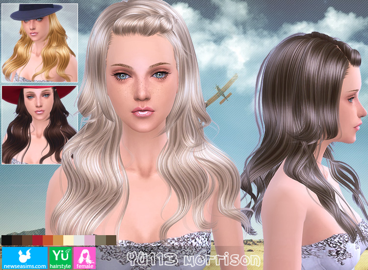 Newsea Yu133 Morrison Hairstyle Sims 4 Hairs