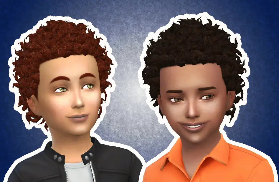 Mystufforigin Close Curls For Boys Sims 4 Hairs