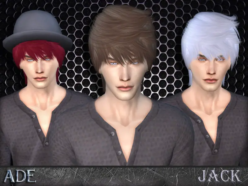 The Sims Resource Jack Hairstyle By Adedarma Sims 4 Hairs