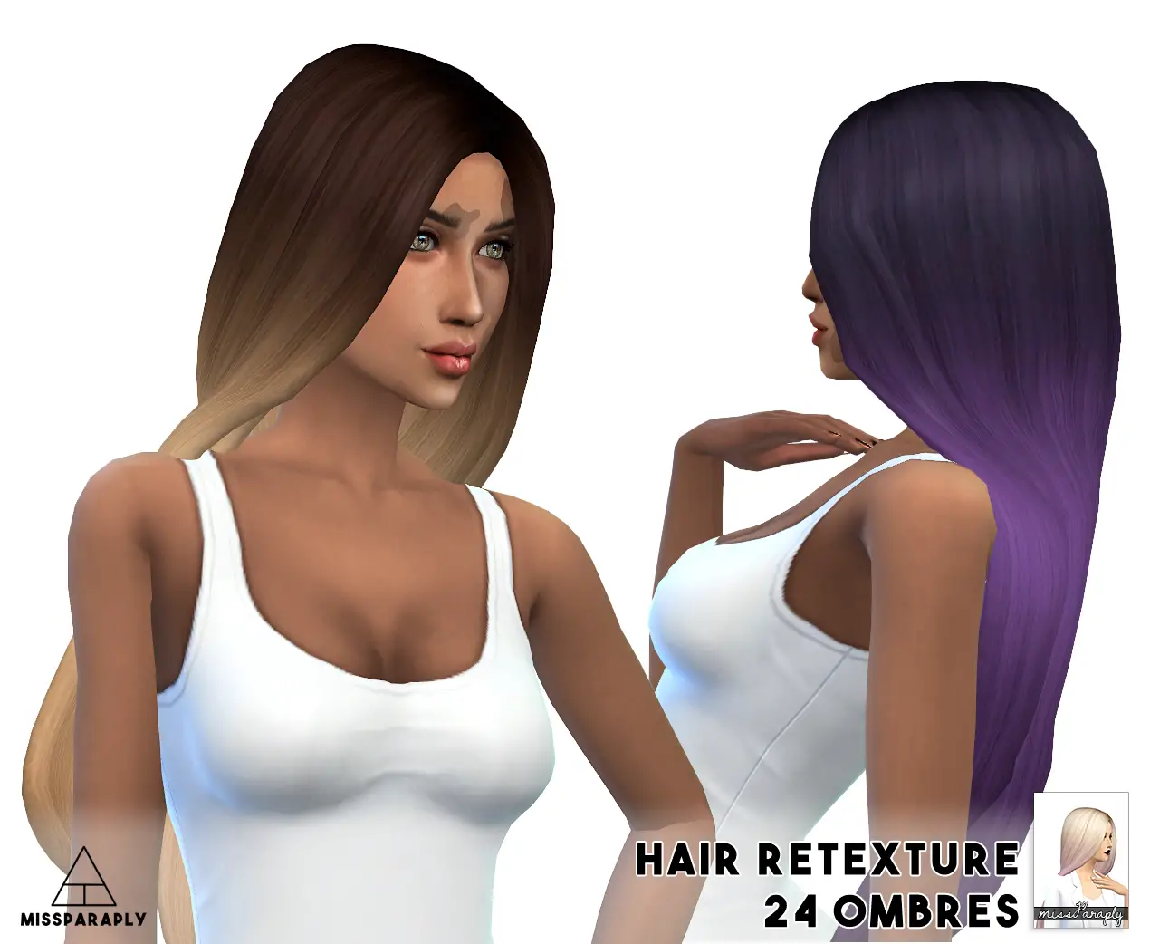 Sims 4 Hairs Miss Paraply 10 000 Followers Appreciation T