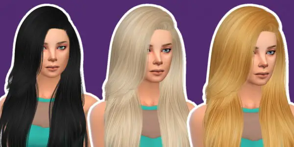 Sims 4 Hairs Simista Nightcrawler Violet Hair Retexture