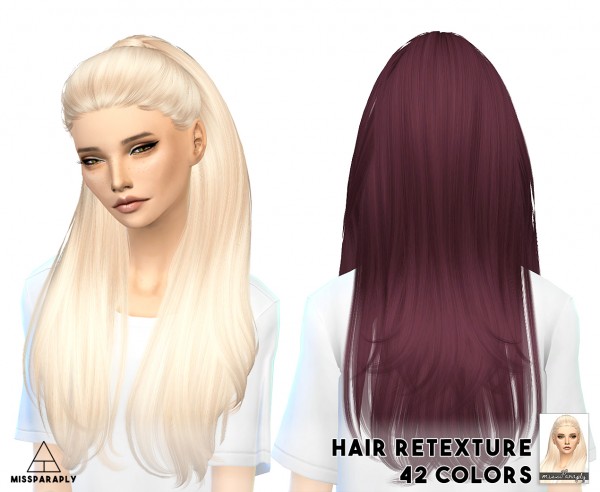 Miss Paraply: Nightcrawler`s Break Free hairstyle retextured for Sims 4