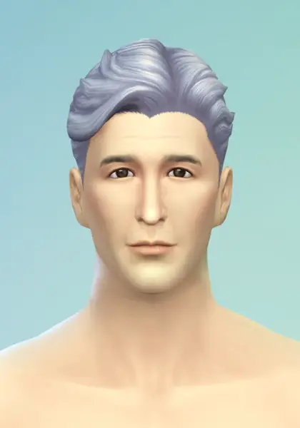 Sims 4 Hairs Rusty Nail Short Slicked Back Hairstyle Retextured