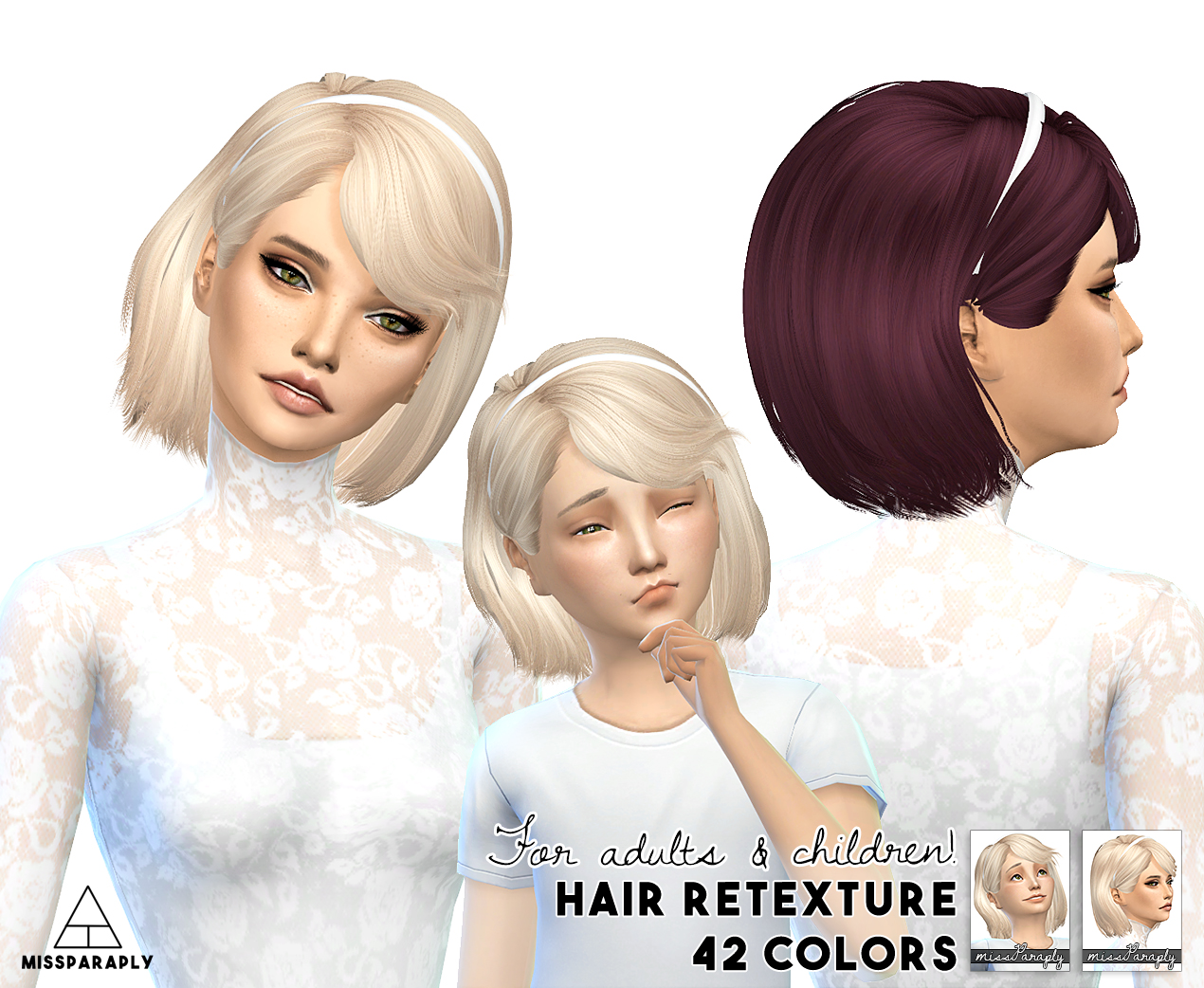 Sims Hairs Miss Paraply Maysims Hairstyle Retextured Hot Sex Picture