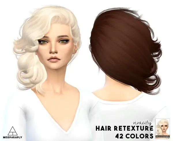 Sims 4 Hairs Miss Paraply Stealthic Vivacity Hair Retextured