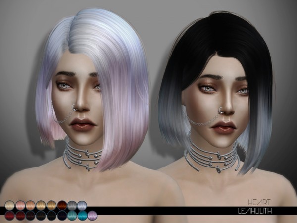 Sims 4 Hairs The Sims Resource Heart By Leahlilith