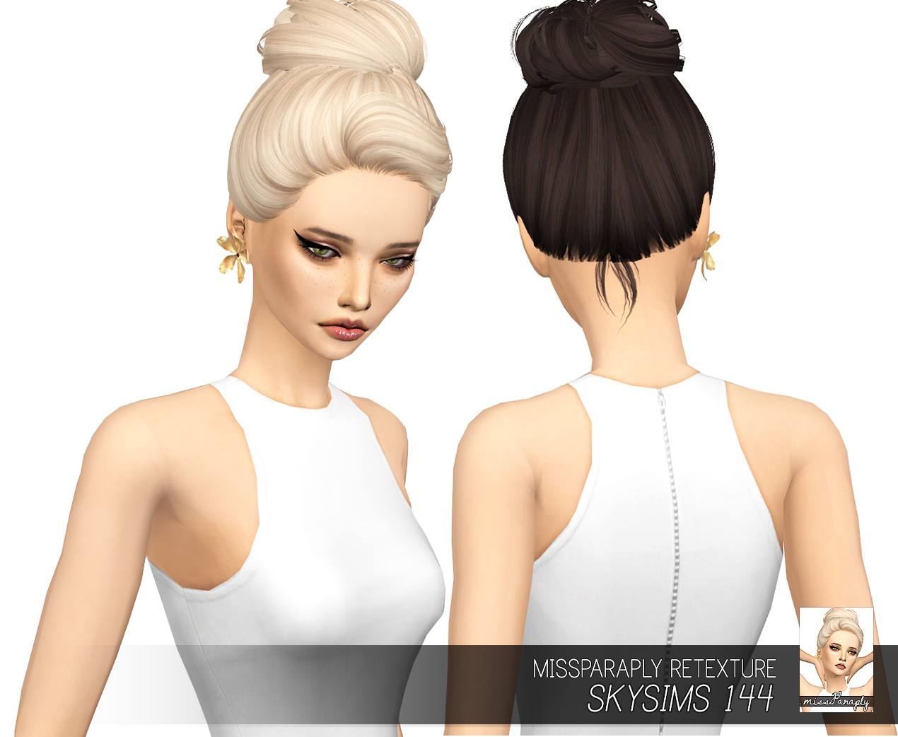 Sims Hairs Miss Paraply Skysims Hair Retextured Hot Sex Picture