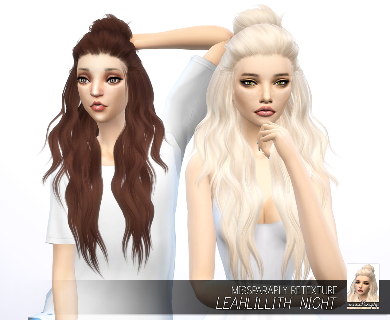 Sims Hairs Miss Paraply Leahlillith S Night Hair Retextured My Xxx Hot Girl