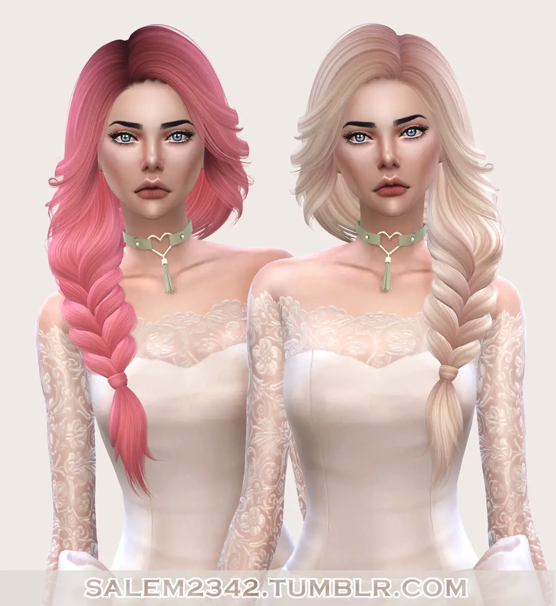Sims 4 Hairs Salem2342 Nightcrawler`s Pearl Hair Retextured