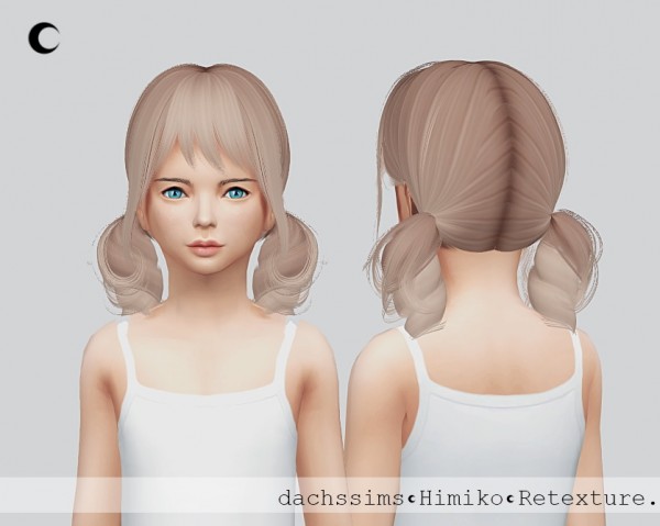 Sims 4 Hairs ~ Kalewa-a: Himiko Hair Retextured For Girls