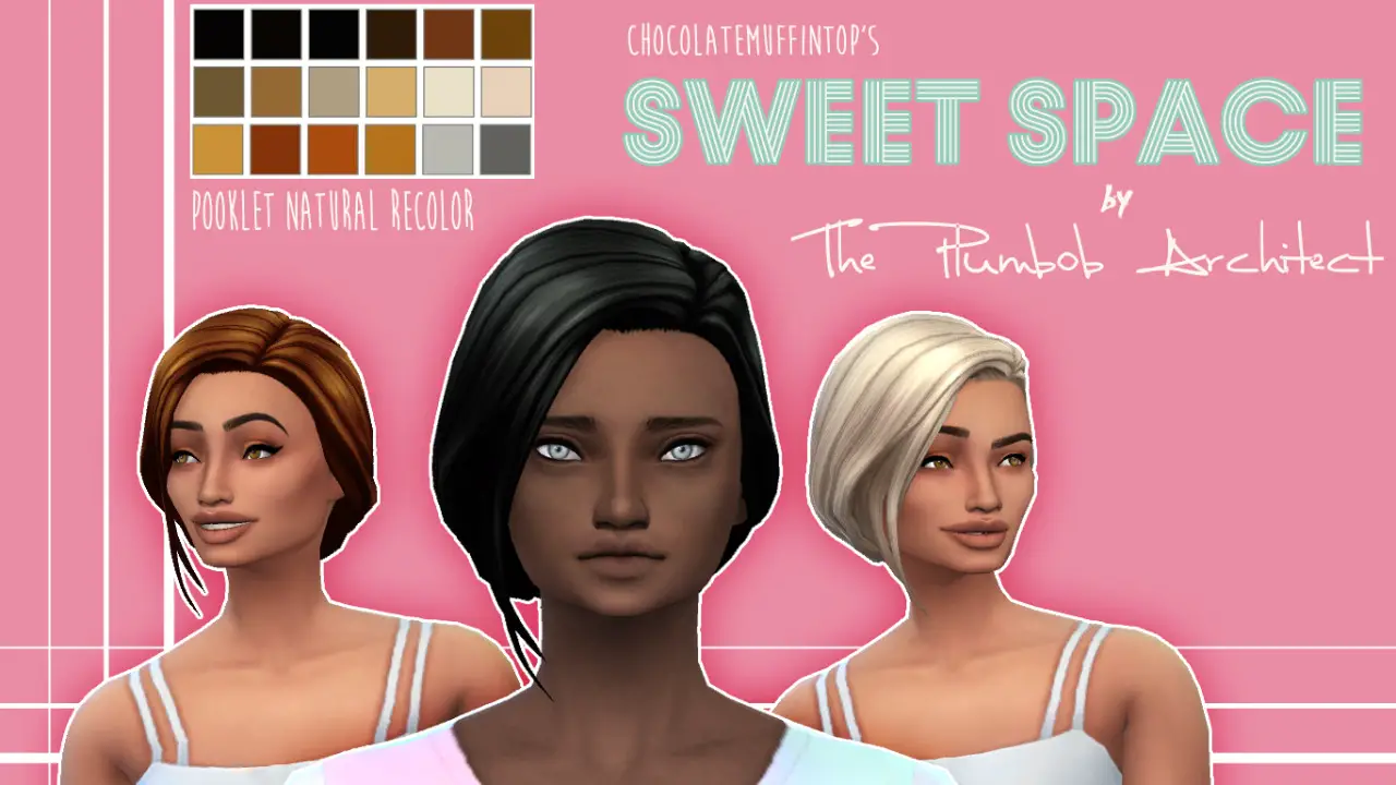 The Plumbob Architect Sweet Space Hair ~ Sims 4 Hairs