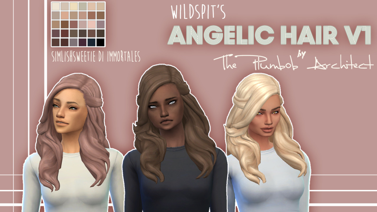Aveira S Sims Wildspit S Angelic Hair Recolor Updated In Vrogue