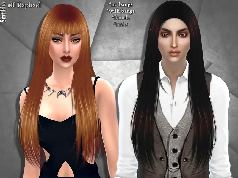 Sims 4 Hairs Sintiklia Sims Hair 40 Raphael By Sintiklia