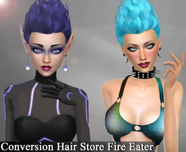 Sims 4 fire hair