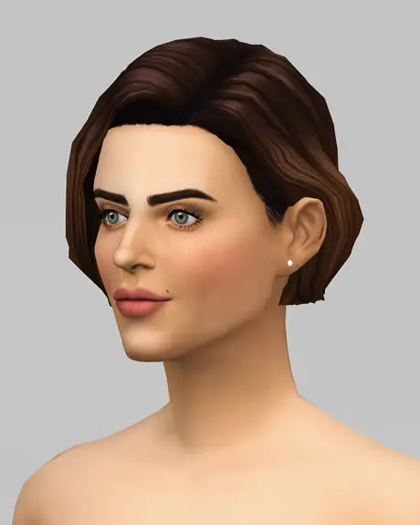 Sims 4 Hairs Rusty Nail Female Medium Wavy Ombre Hair Retextured