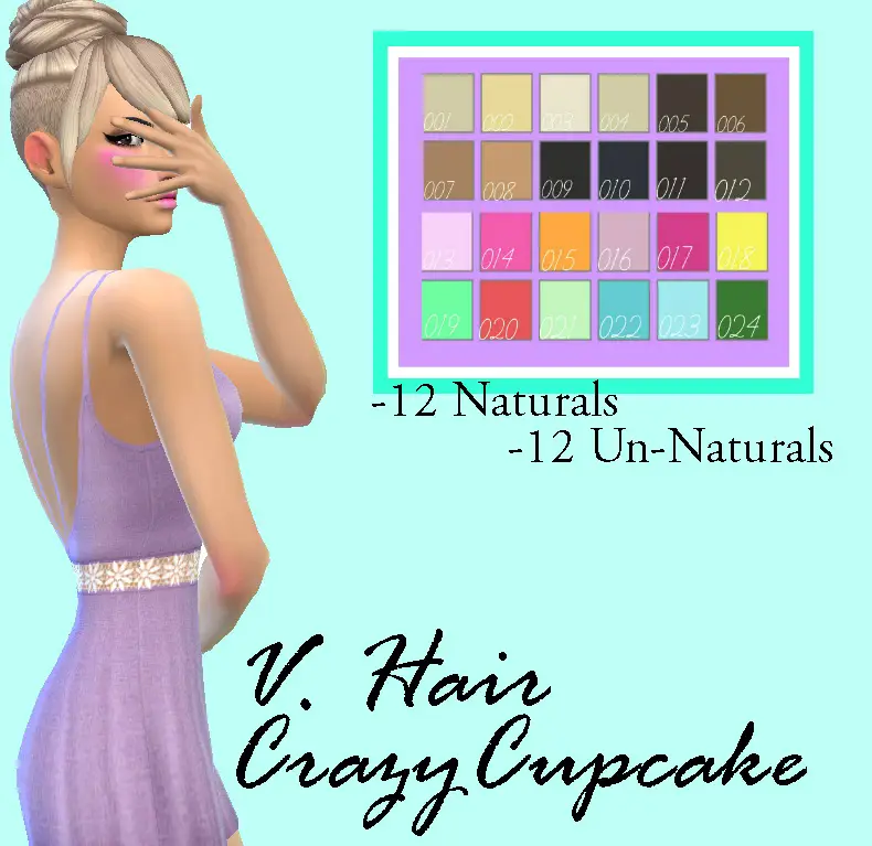 Simsworkshop Crazycupcake Hair Recolored By Lovelysimmer Sims Hairs