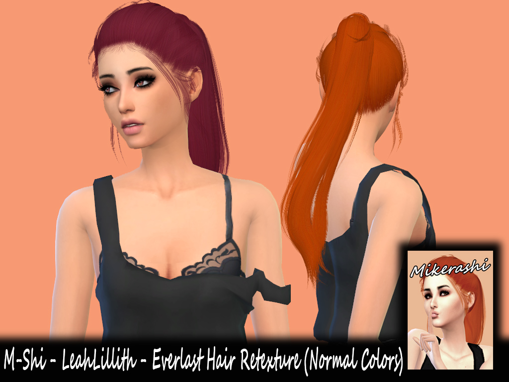 Mikerashi Leahlillith S Everlast Hair Retextured Sims Hairs Hot Sex