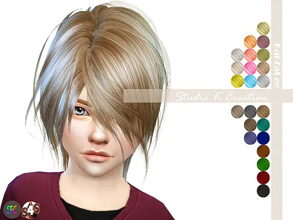Studio K Creation Animate Hair Takki 50 Takki Sims 4