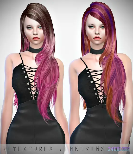 Jenni Sims Skysims 087 And 207 Hairs Retextured Sims 4 Hairs