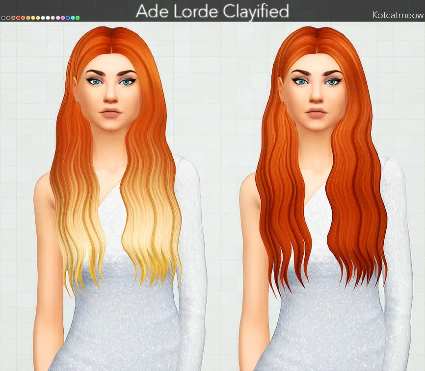Sims 4 Hairs Kot Cat Ade Lorde Hair Clayified