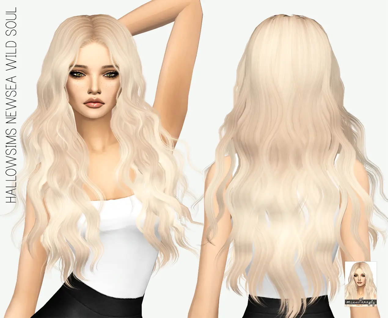 Sims 4 Light Blue Hair Female - wide 1