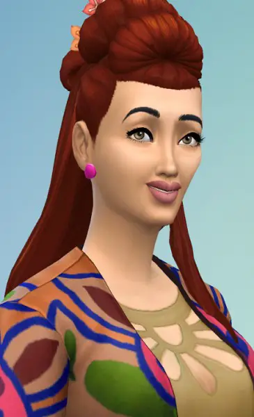 Sims 4 Hairs Birksches Sims Blog Japanese Bun Long Hair