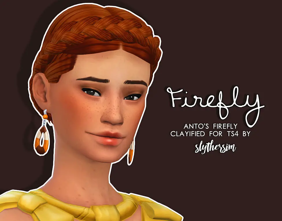 Sims 4 Hairs Slythersim Antos Firefly Clayified