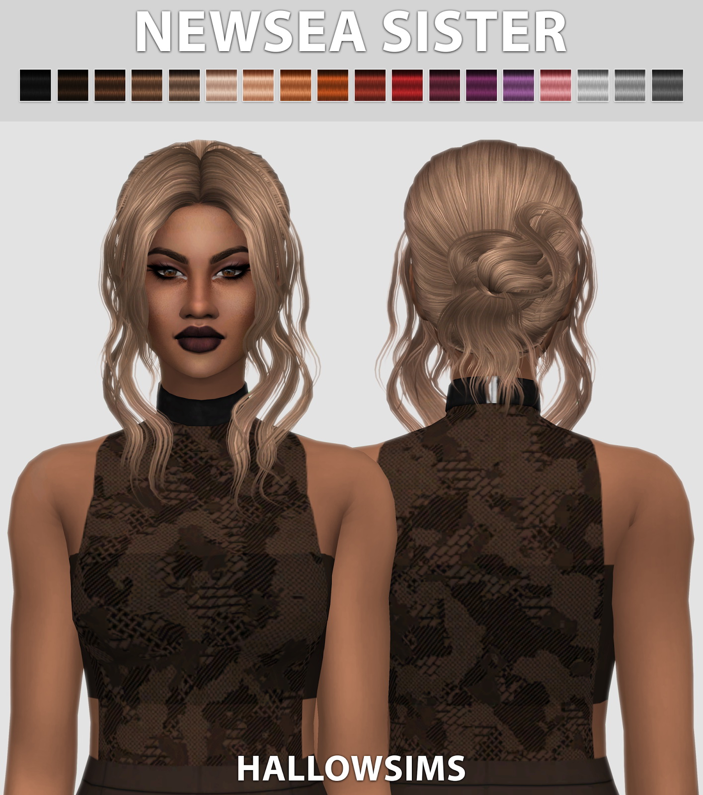 Sims 4 Hallowsims Hair Newsea Titanium Hair Recolor Sims Hair Sims Vrogue