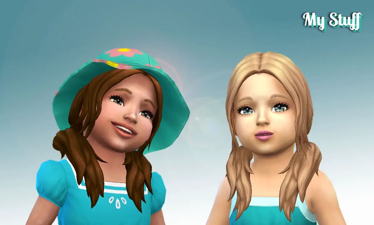 Sims 4 Hairs ~ Mystufforigin: Loose Wavy for Toddlers