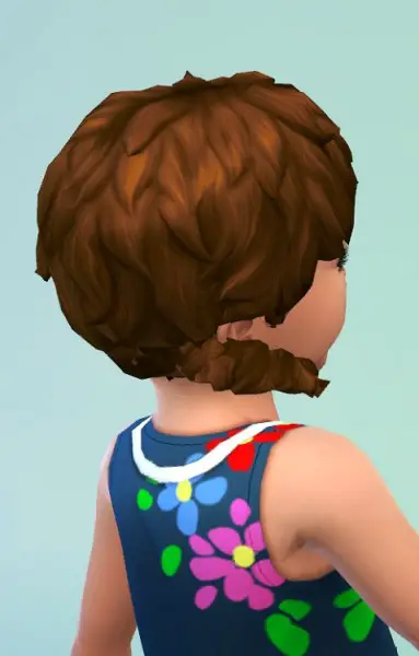 Sims 4 Hairs Birksches Sims Blog Toddler Curl Pigtails Hair