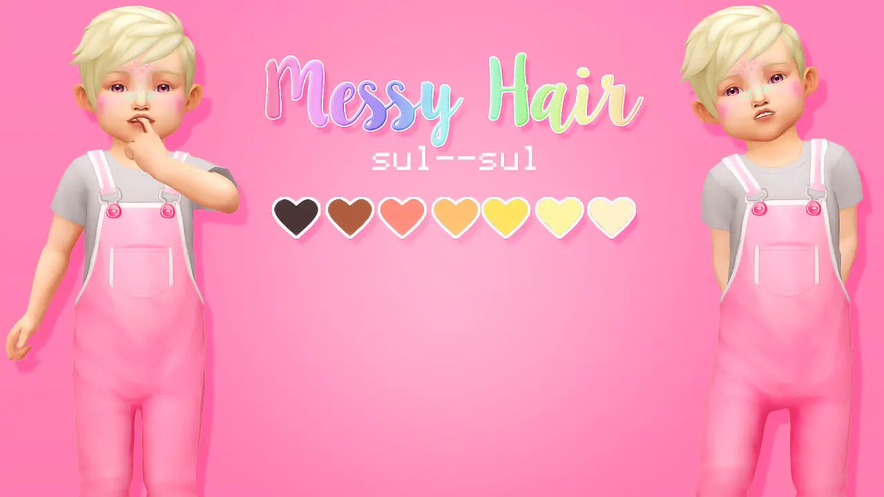 Sims 4 Hairs Sul Sul Messy Toddler Hair