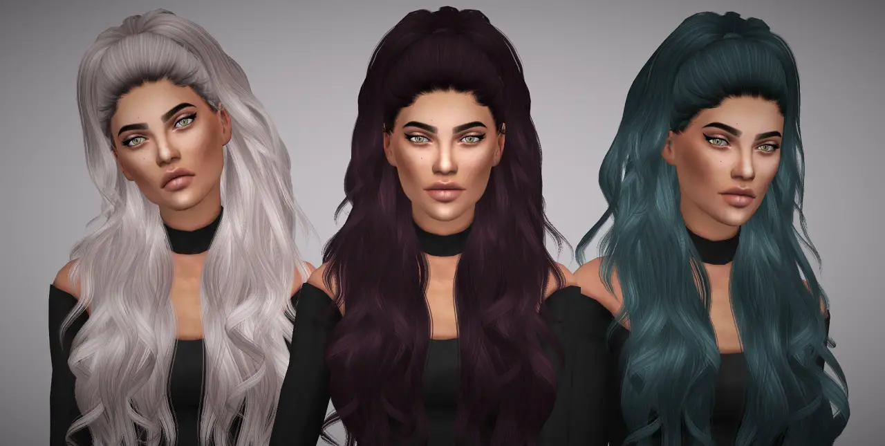 Sims 4 Hairs Aveline Sims Anto`s Atenea Unnaturalshair Retextured