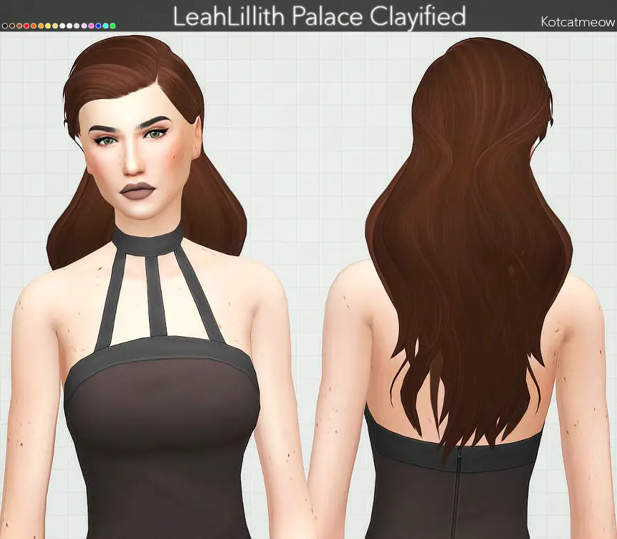 Kot Cat Leahlillith S Palace Hair Clayified Sims Hairs