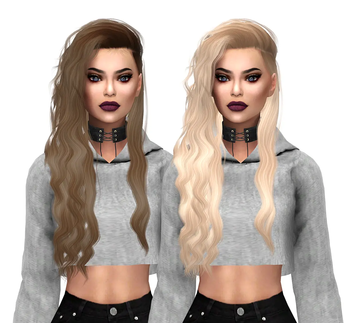 Sims 4 Hairs ~ Frost Sims 4: Simpliciaty`s Alessia hair 