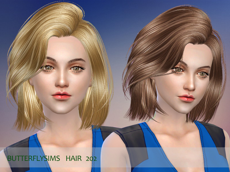 Sims 4 Каре Прическа