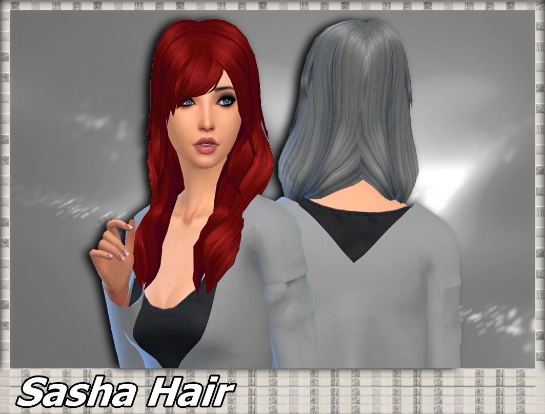 Mikerashi Sasha Hair Retextured Sims 4 Hairs