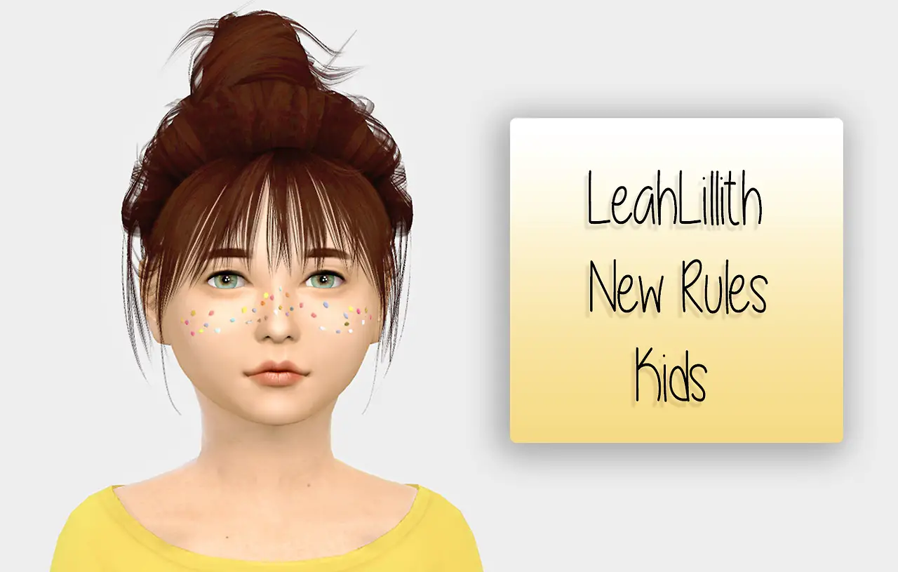 Sims 4 Hairs Simiracle Leahlillith`s New Rules Hair Retextured For Girls