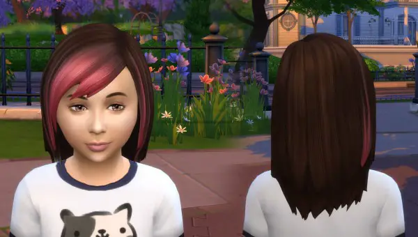 Sims 4 Hairs Mystufforigin Louise Hair Retextured