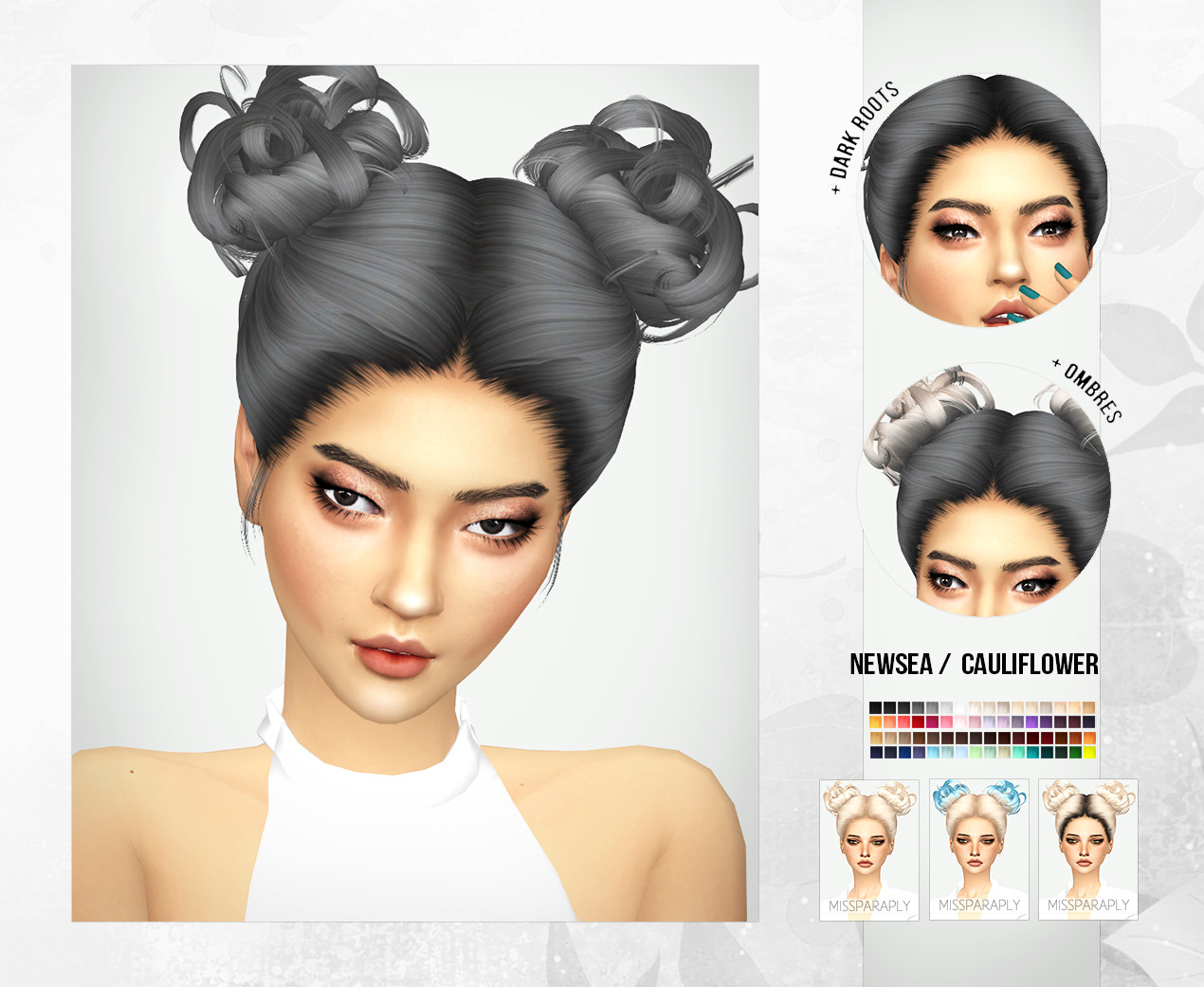 Sims Hairs Miss Paraply Newsea S Wild Soul Hair Retextured Sims