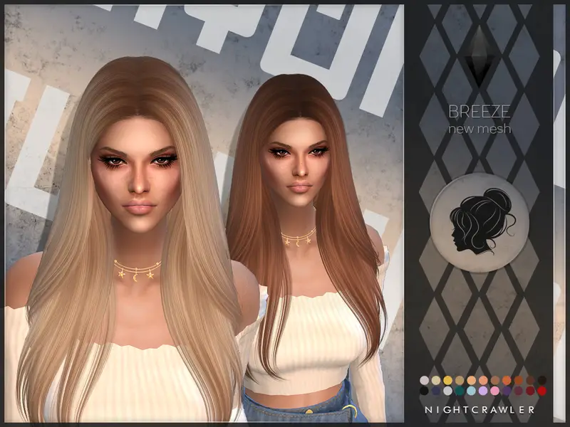 The Sims Resource Breeze Hair By Nightcrawler Sims Hairs